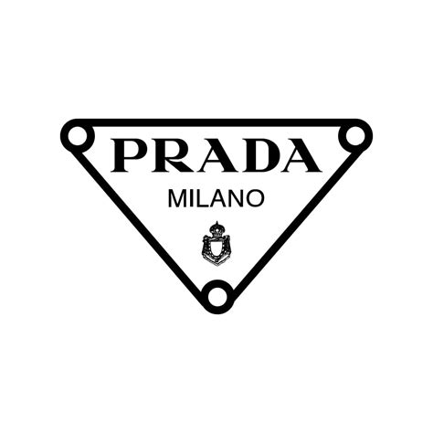 prada アクセ|prada triangle logo.